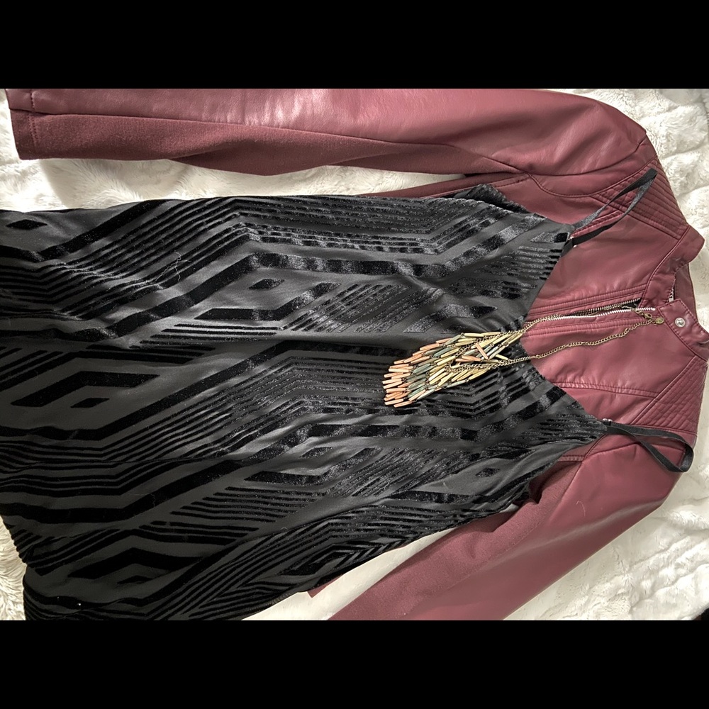 Velvet necessary objects dress